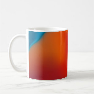 Abstrakter Hintergrund mit farbenfroher blauem Lic Kaffeetasse