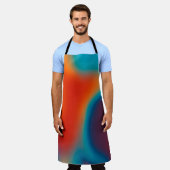 Abstrakter Hintergrund mit farbenfroher blauem Lic Schürze (Getragen)
