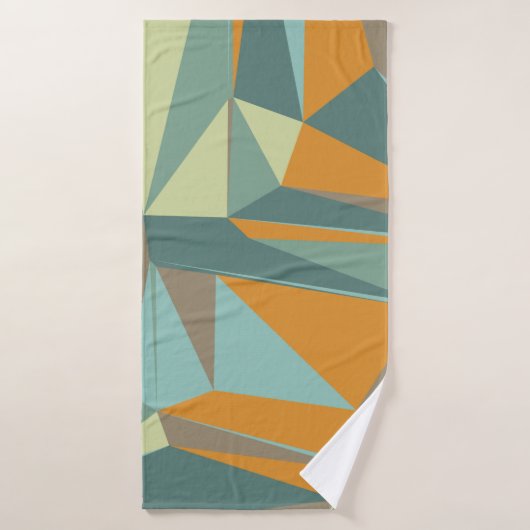 Abstrakter Hintergrund mit farbenfroher Trianglesa Badehandtuch (Badehandtuch)
