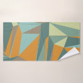 Abstrakter Hintergrund mit farbenfroher Trianglesa Badehandtuch (Badehandtuch)