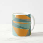 Abstrakter Hintergrund mit farbenfroher Trianglesa Kaffeetasse (VorderseiteRechts)
