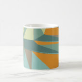 Abstrakter Hintergrund mit farbenfroher Trianglesa Kaffeetasse (Mittel)