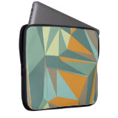 Abstrakter Hintergrund mit farbenfroher Trianglesa Laptopschutzhülle (Vorne Rechts)