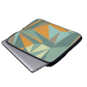 Abstrakter Hintergrund mit farbenfroher Trianglesa Laptopschutzhülle (Vorne Knopf)