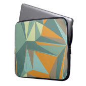 Abstrakter Hintergrund mit farbenfroher Trianglesa Laptopschutzhülle (Vorderseite Links)