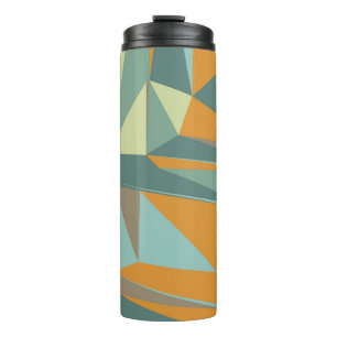 Abstrakter Hintergrund mit farbenfroher Trianglesa Thermosbecher