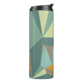 Abstrakter Hintergrund mit farbenfroher Trianglesa Thermosbecher (Nach links gedreht)