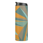 Abstrakter Hintergrund mit farbenfroher Trianglesa Thermosbecher (Nach rechts gedreht)