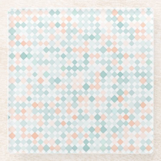 Abstrakter Hintergrund mit gemischten kleinen Glasuntersetzer (Vorderseite)