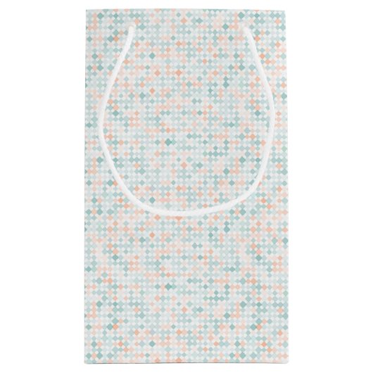 Abstrakter Hintergrund mit gemischten kleinen Kleine Geschenktüte (Rückseite)