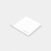 Abstrakter Hintergrund mit gemischten kleinen Post-it Klebezettel (angewinkelt)