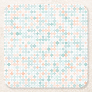 Abstrakter Hintergrund mit gemischten kleinen Rechteckiger Pappuntersetzer