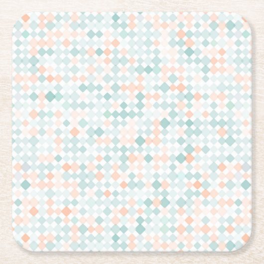 Abstrakter Hintergrund mit gemischten kleinen Rechteckiger Pappuntersetzer (Vorderseite)