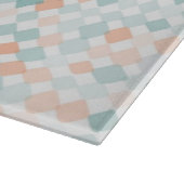 Abstrakter Hintergrund mit gemischten kleinen Schneidebrett (Ecke)