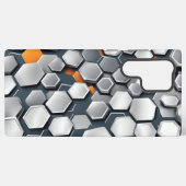 abstrakter Hintergrund mit Hexagonen Samsung Galaxy Hülle (Rückseite (Horizontal))