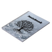 Abstrakter Hintergrund mit muffigem Baum Notizblock (Linke Seite)