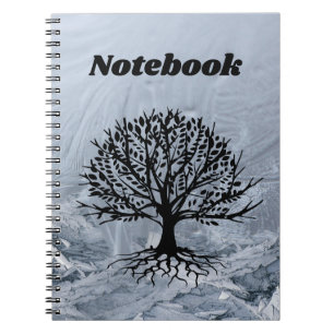 Abstrakter Hintergrund mit muffigem Baum Notizblock