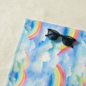 Abstrakter Hintergrund mit Regenbogen Strandtuch (Beispiel)