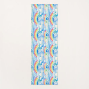 Abstrakter Hintergrund mit Regenbogen Yogamatte
