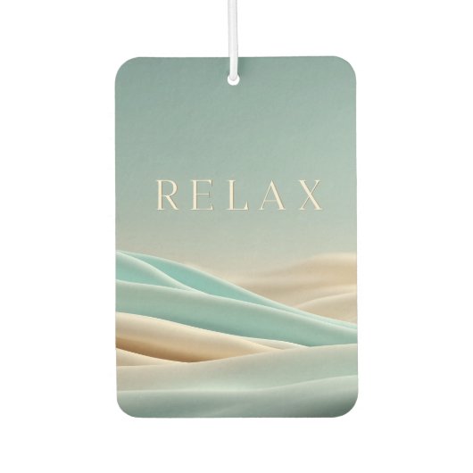 Abstrakter Hintergrund mit "Relax" Text Autolufterfrischer (Vorderseite)