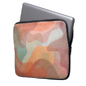 Abstrakter Hintergrund mit überlappenden Pastell-B Laptopschutzhülle (Vorderseite Links)