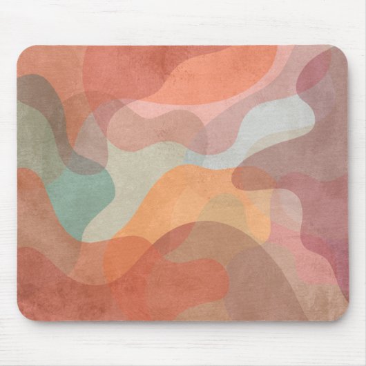 Abstrakter Hintergrund mit überlappenden Pastell-B Mousepad (Vorne)