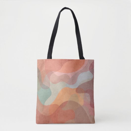 Abstrakter Hintergrund mit überlappenden Pastellkl Tasche (Vorderseite)