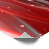 abstrakter Hintergrund mit Wellen und Poster (Ecke)