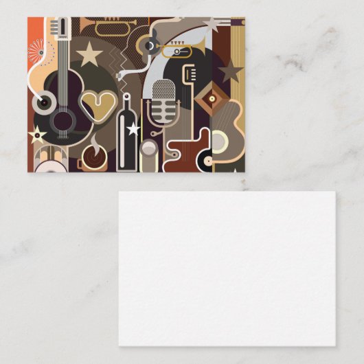 Abstrakter Hintergrund Mitteilungskarte (Vorne/Hinten)