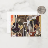 Abstrakter Hintergrund Mitteilungskarte (Vorderseite/Rückseite Beispiel)