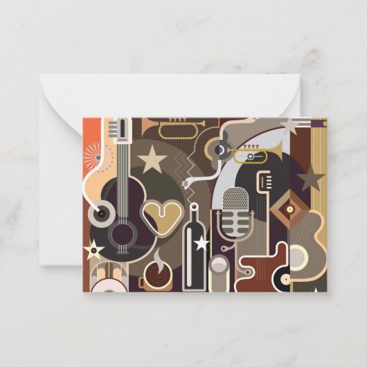 Abstrakter Hintergrund Mitteilungskarte (Vorderseite)