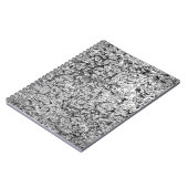 Abstrakter Hintergrund. Monochrome Textur. Bild in Notizblock (Linke Seite)