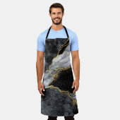 abstrakter Hintergrund, Mosaik aus schwarzem und w Schürze (Getragen)