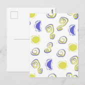 Abstrakter Hintergrund, nahtloses Muster Postkarte (Vorne/Hinten)