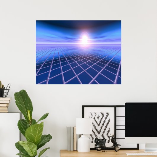 Abstrakter Hintergrund Poster (Heimbüro)