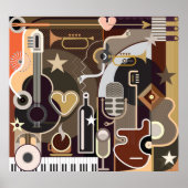 Abstrakter Hintergrund Poster (Vorne)