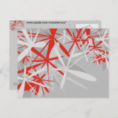 Abstrakter Hintergrund Postkarte (Vorne/Hinten)