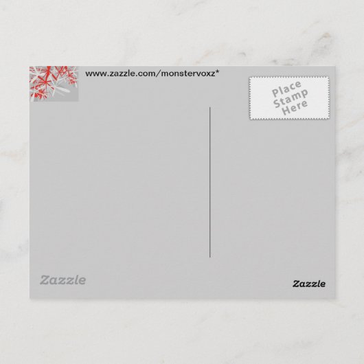 Abstrakter Hintergrund Postkarte (Rückseite)