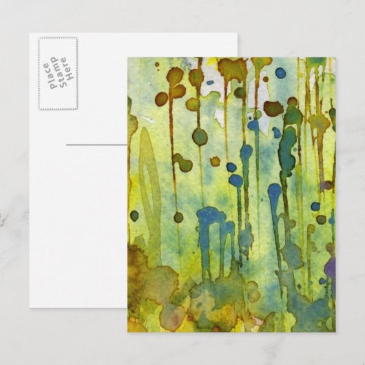 abstrakter Hintergrund Postkarte (Vorne/Hinten)