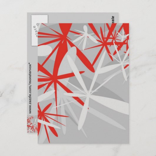 Abstrakter Hintergrund Postkarte (Vorne/Hinten)