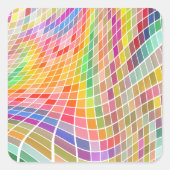 Abstrakter Hintergrund Quadratischer Aufkleber (Vorderseite)