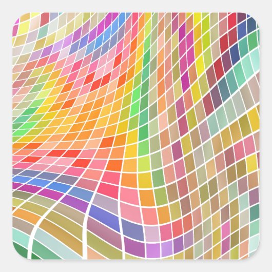 Abstrakter Hintergrund Quadratischer Aufkleber (Vorderseite)