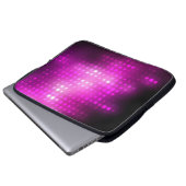 Abstrakter Hintergrund. rosa geometrischer Hinterg Laptopschutzhülle (Vorne Knopf)