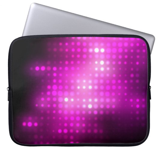 Abstrakter Hintergrund. rosa geometrischer Hinterg Laptopschutzhülle (Vorderseite)