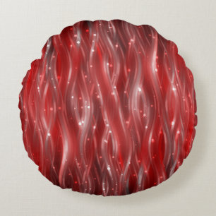 abstrakter Hintergrund. roter Hintergrund mit Well Rundes Kissen