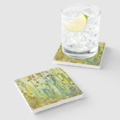 abstrakter Hintergrund Steinuntersetzer (Seitenansicht)