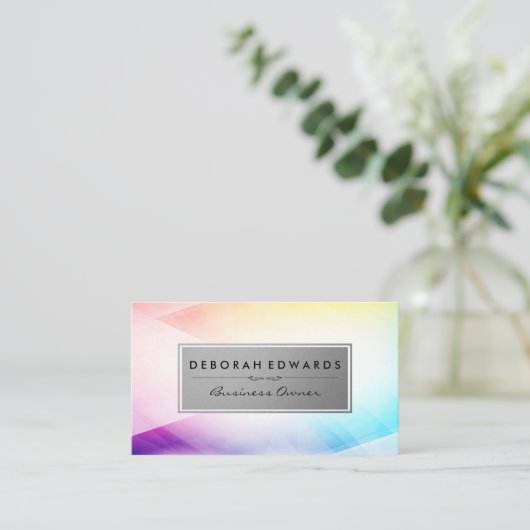 Abstrakter Hintergrund Visitenkarte (Stehend Vorderseite)