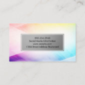 Abstrakter Hintergrund Visitenkarte (Rückseite)