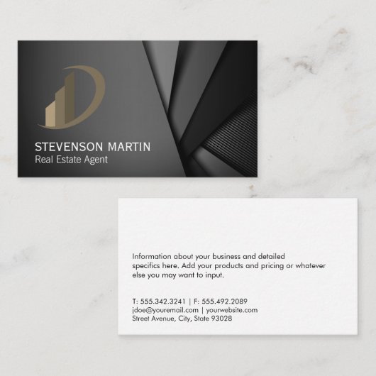 Abstrakter Hintergrund Visitenkarte (Vorne/Hinten)