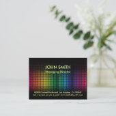 Abstrakter Hintergrund Visitenkarte (Stehend Vorderseite)